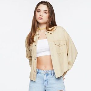 Women’s F21 Linen Blended Buttoned Shirt